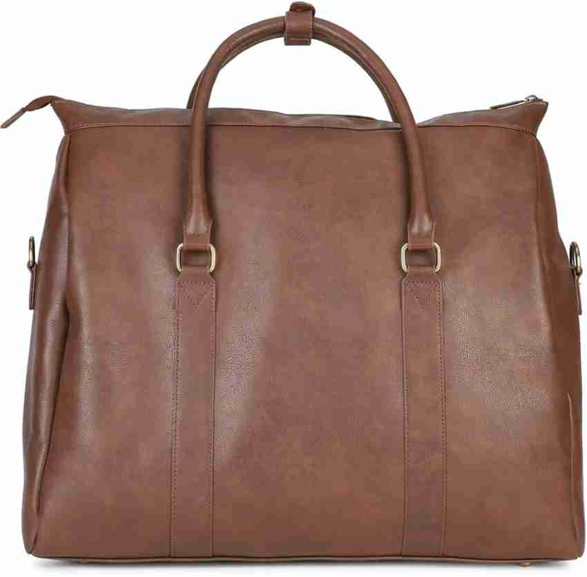 Louis Philippe Brown Duffel Bag