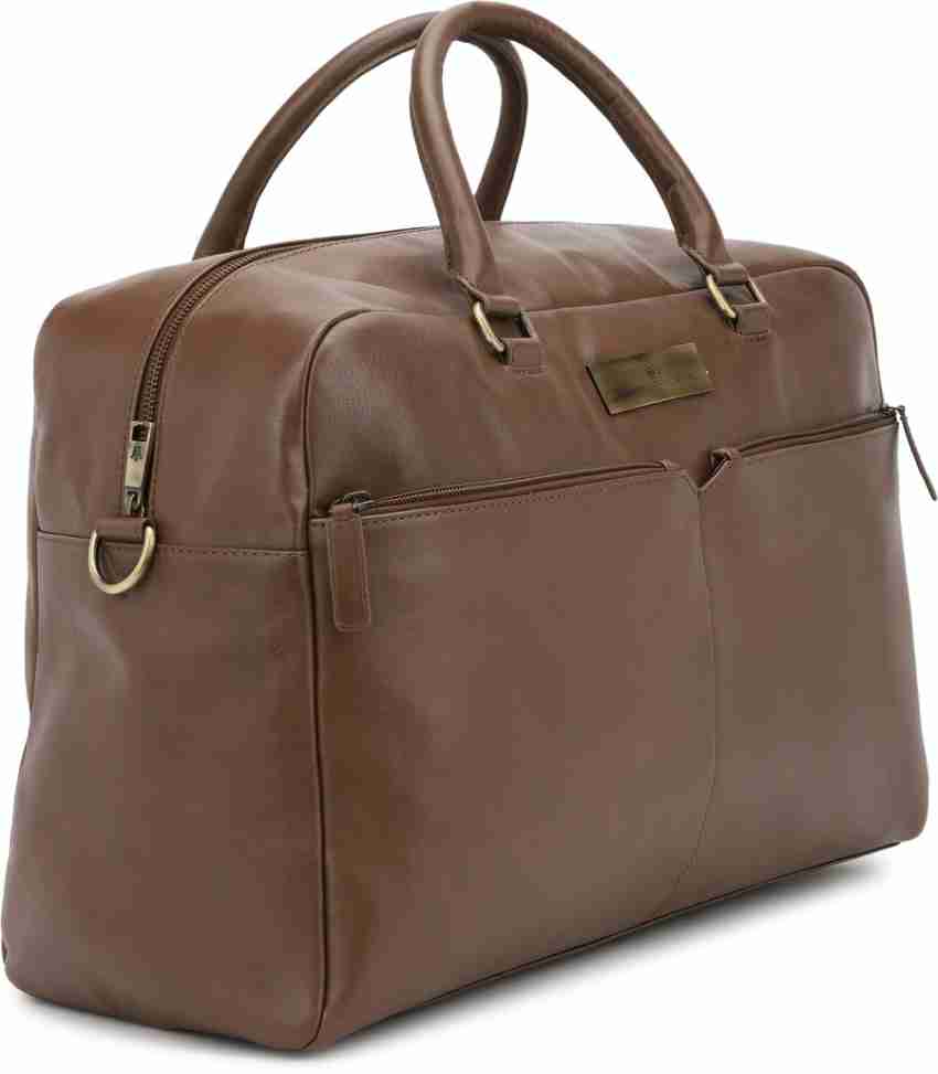 LOUIS PHILIPPE Duffel Bag Duffel Without Wheels Brown - Price in India