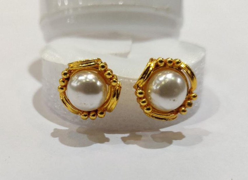 Genuine hot sale pearl earrings