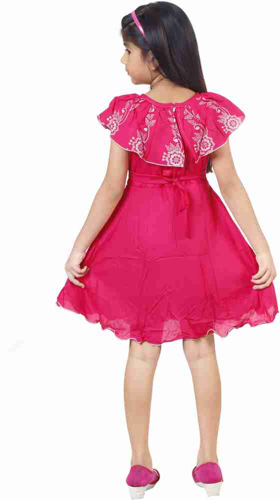 Evaandali Girls Midi Knee Length Party Dress Price in India Buy