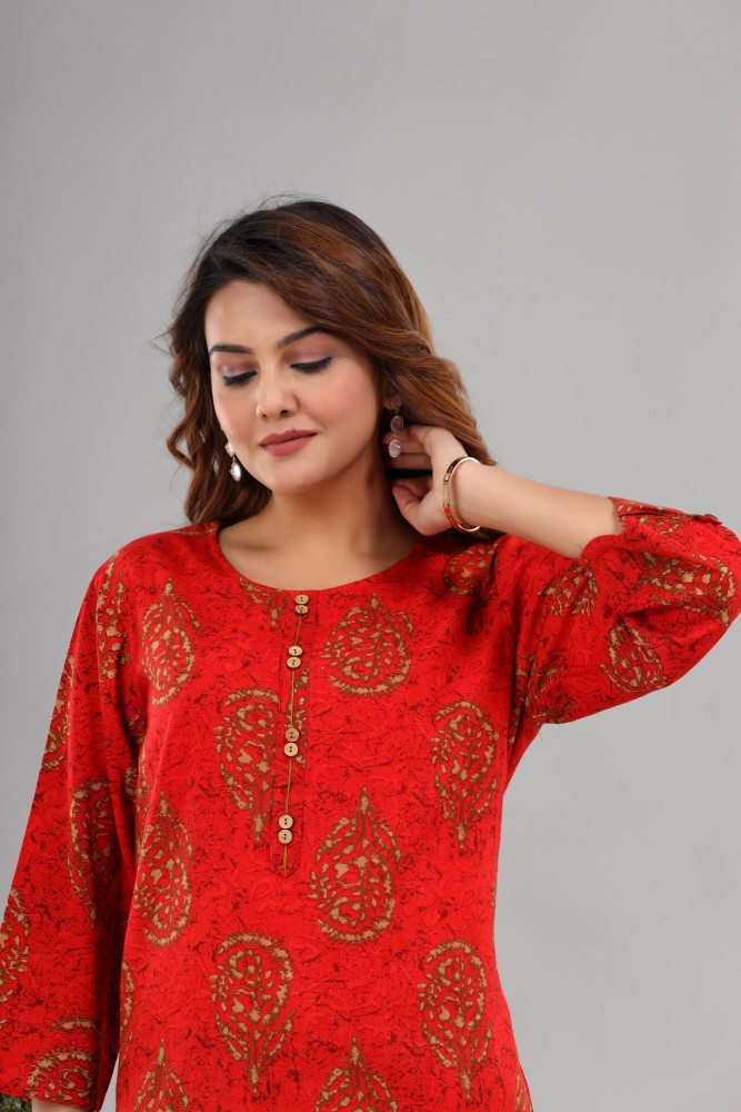 VIYANA COLLECTION Indian Womens Rayon Embroidery Kurta Tops Tunic