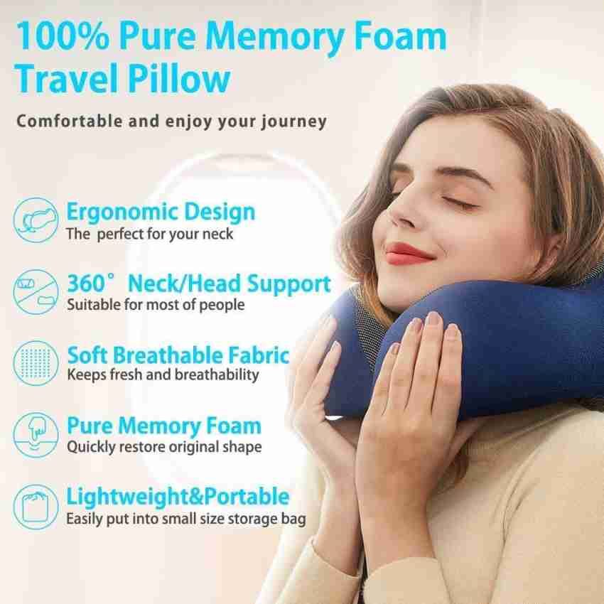 Travel Breathable Comfortable Premium Memory Foam Travel Neck