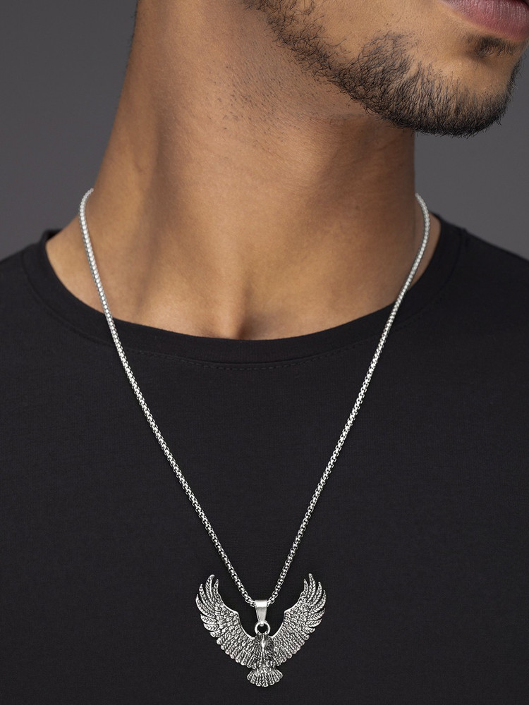 Silver eagle pendant sales