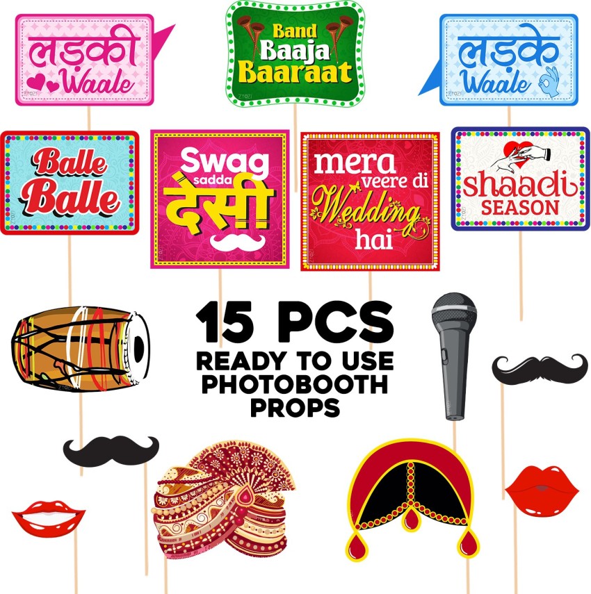 Indian wedding photo clearance props