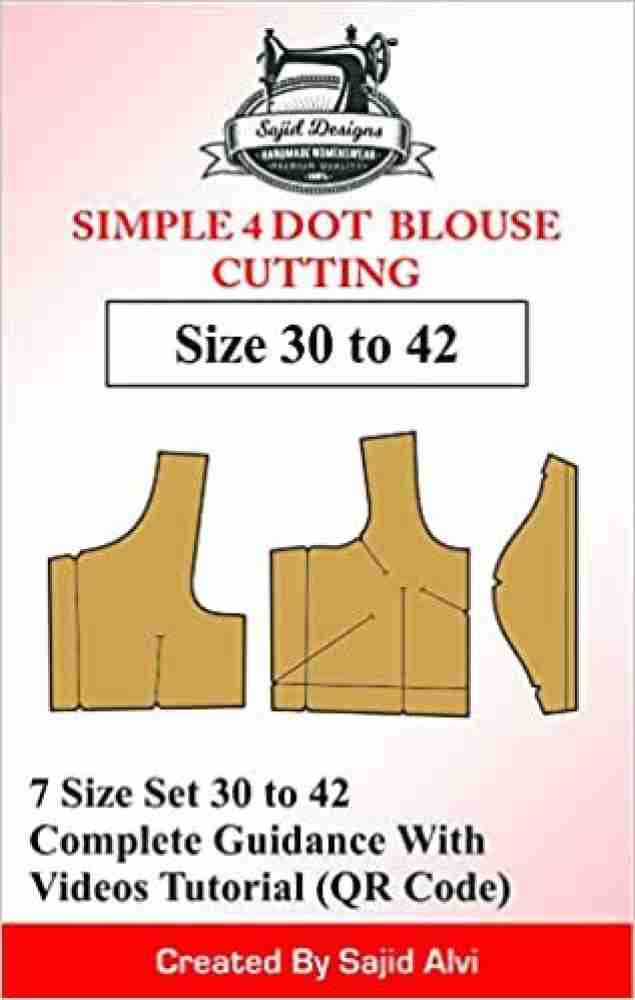 Parag Tailor Normal 4 dot Simple blouse Pattern size 28 to 42