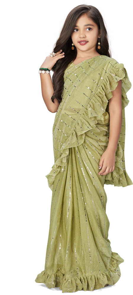 Children's ready shop made saree