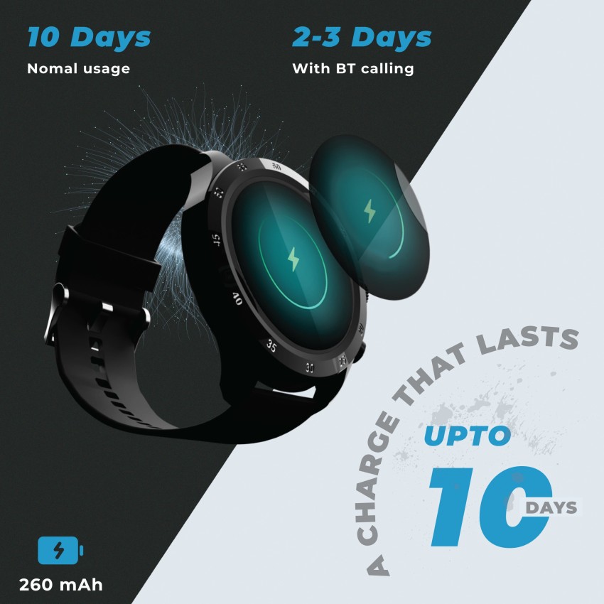 HAMMER Polar 2.01 IPS Always on Display, Advanced Bluetooth Calling Smart  Watch, Dual Mode, Voice Assistant, Rotating Crown, Sleek Desgin, Sports