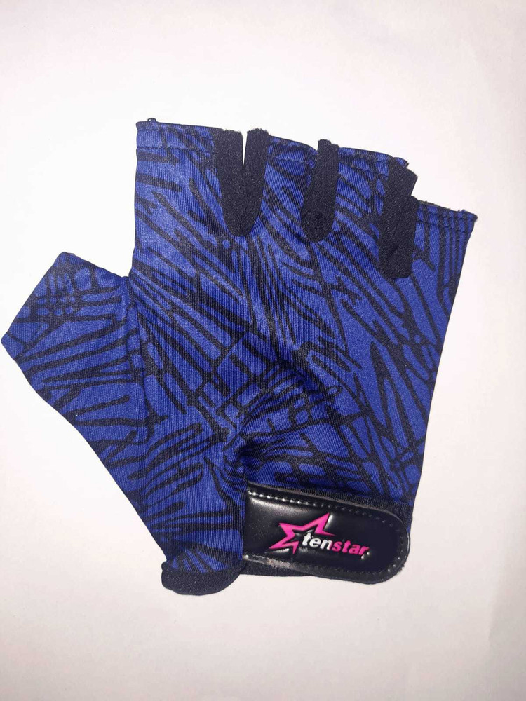 Kirat sr enterprises Blue Gym gloves tenstar cut finger Gym