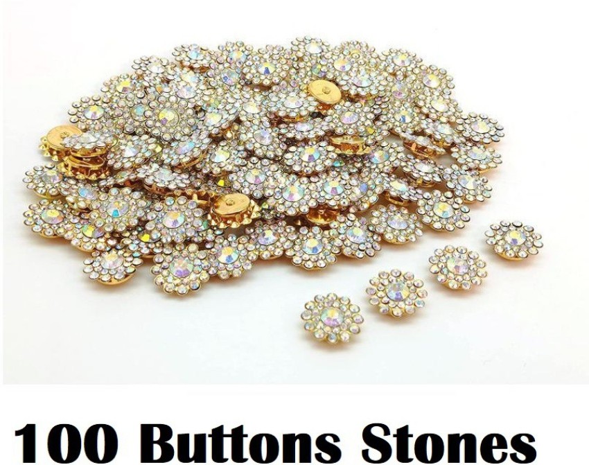 DIARA Zarkan Flower Claw Cup Rhinestone Crystal Stones 100 Buttons for DIY  Art - Zarkan Flower Claw Cup Rhinestone Crystal Stones 100 Buttons for DIY  Art . shop for DIARA products in India.