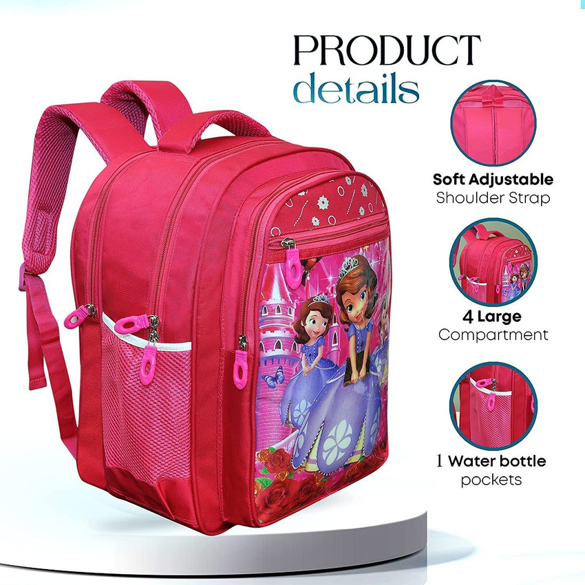 Flipkart okji enterprises School Bag for girls kids School Backpack for Girls pink colour School Bag School Bag