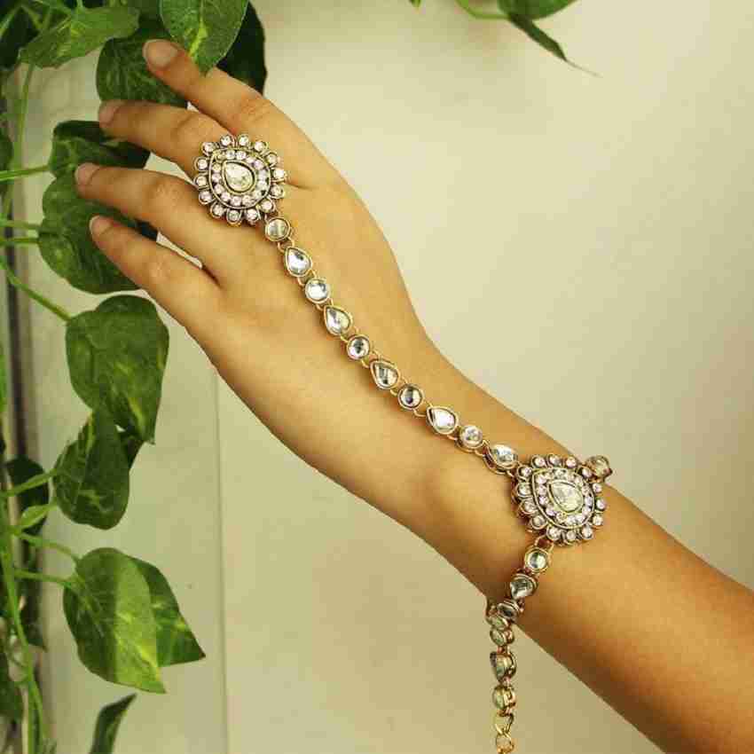 Bridal bracelet deals with ring attached