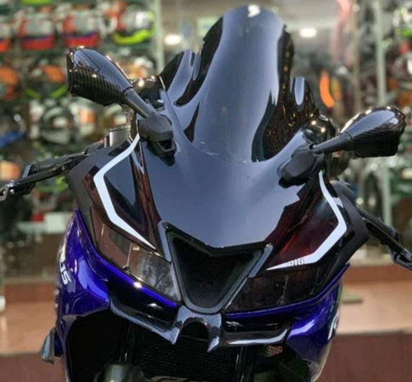 acube mart R15 v3 Double Bubble Visor black r15 v3 winglet red