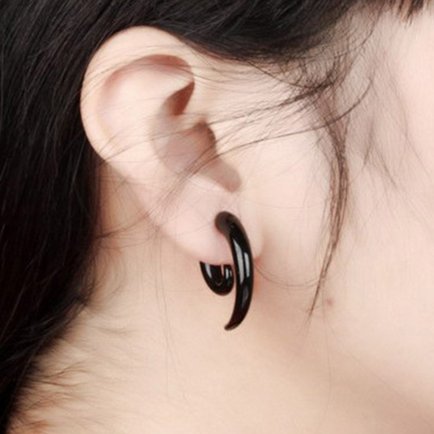 Flipkart Buy Sorellaz Black Spiral Earrings Metal Cuff Earring Online at Best Prices in India