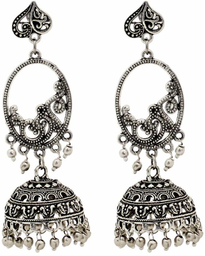 Silver earrings in deals flipkart