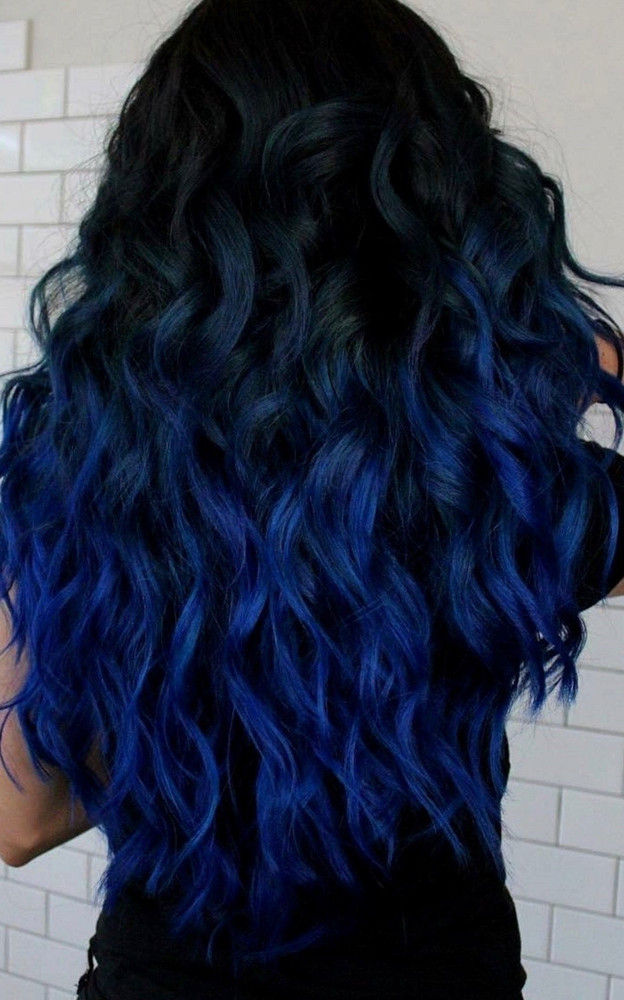 Royal blue cheap hair dye