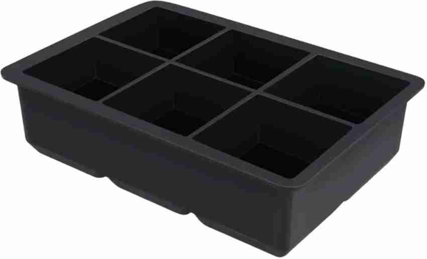Ice Cube Trays Large Size Flexible 6 Cavity Ice Cube Square Molds for Whis  Key and Cocktails