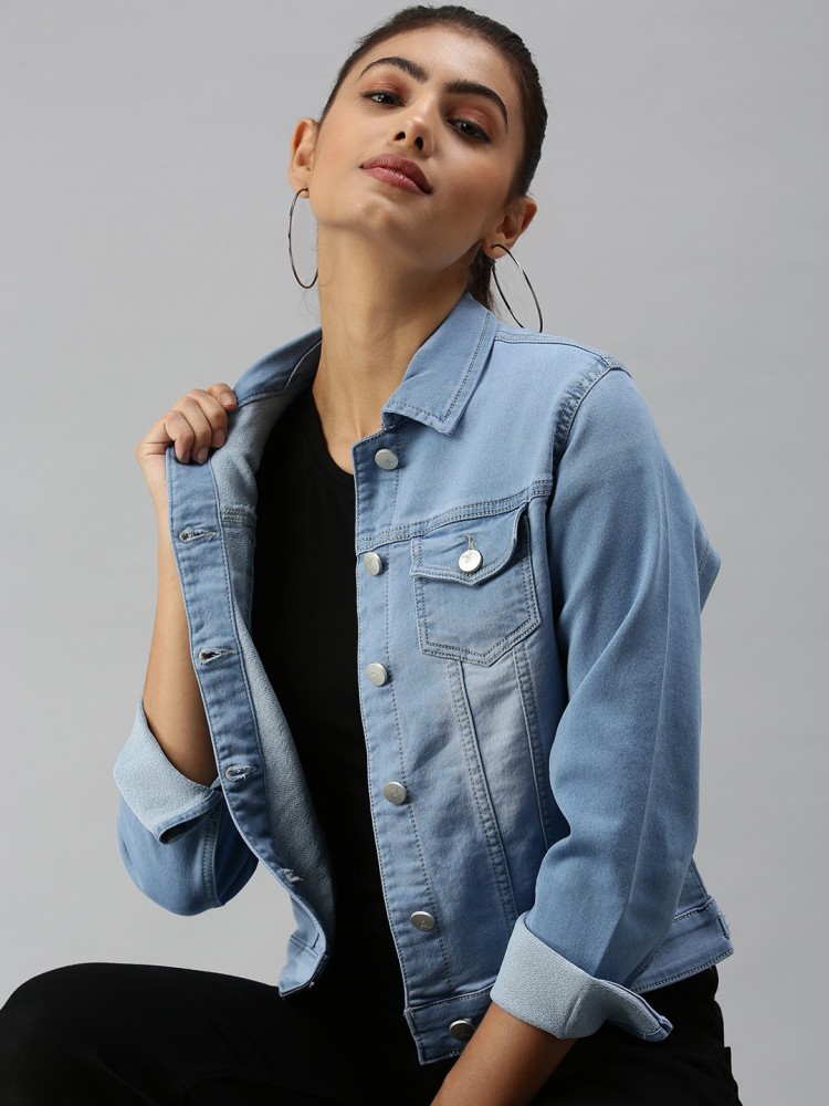 Denim jackets for women cheap flipkart