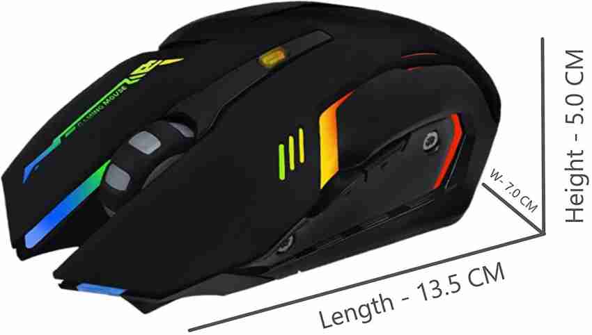 MARS Gaming Mouse, 7d Buttons, DPI 1600, 2400, 3200 RGB Wireless Computer  Accessories Wireless Touch Gaming Mouse with Bluetooth - MARS 