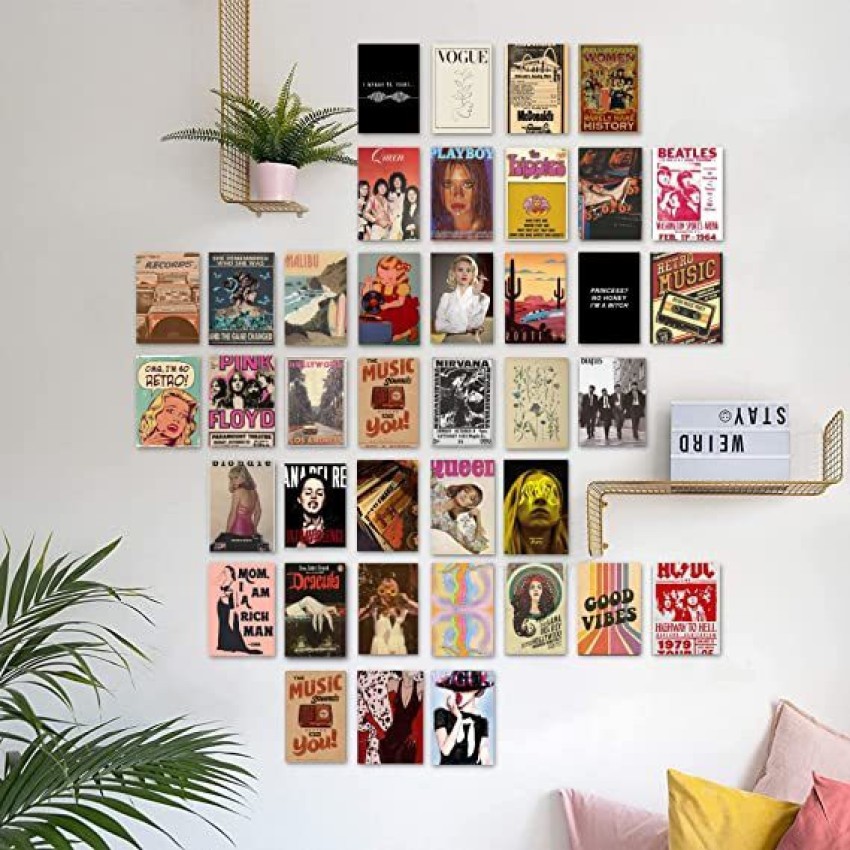 vintage posters aesthetic wall collage