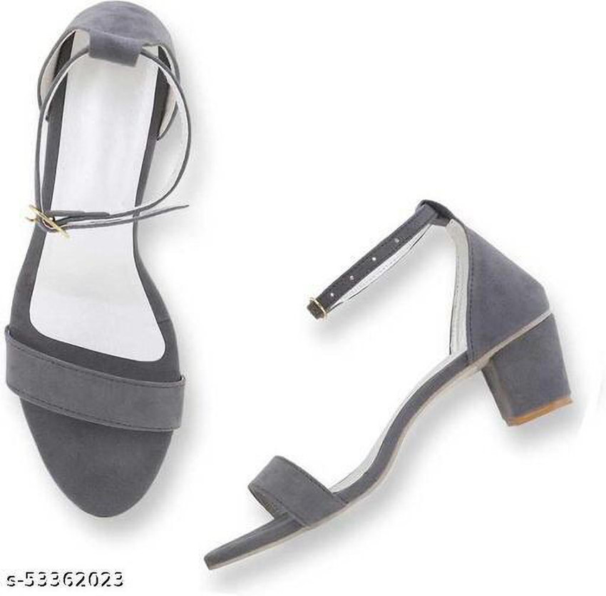 CAPITAL LOOKS Women Grey Heels Buy CAPITAL LOOKS Women Grey