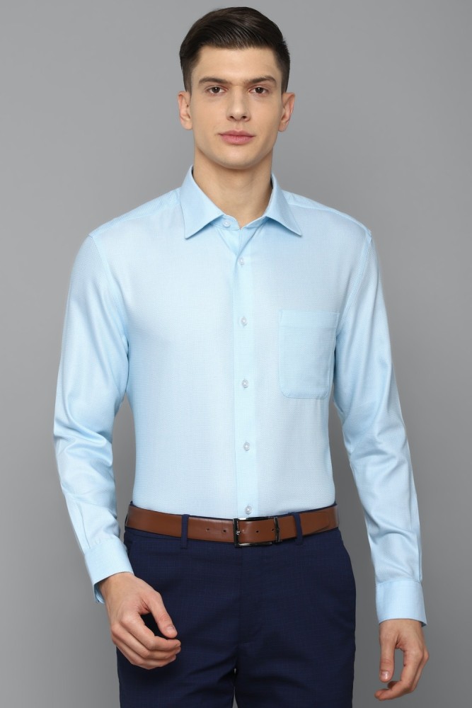 Buy Louis Philippe Permapress Men's Formal Shirt  (8907410419519_LPSF1M00898_42_Light Blue with White) at