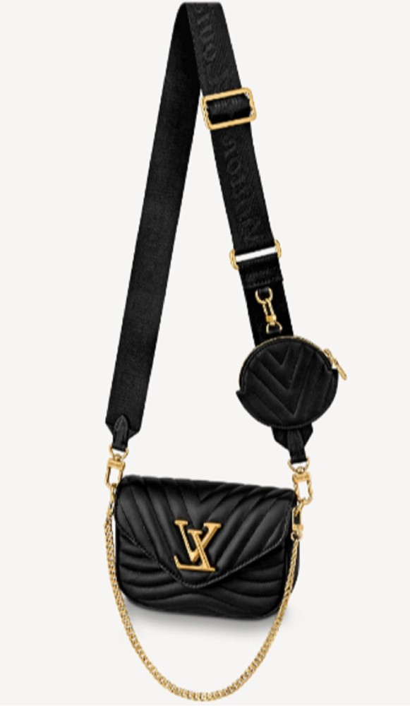 zk Importers LV Black Sling Bag new wave pochette blk black