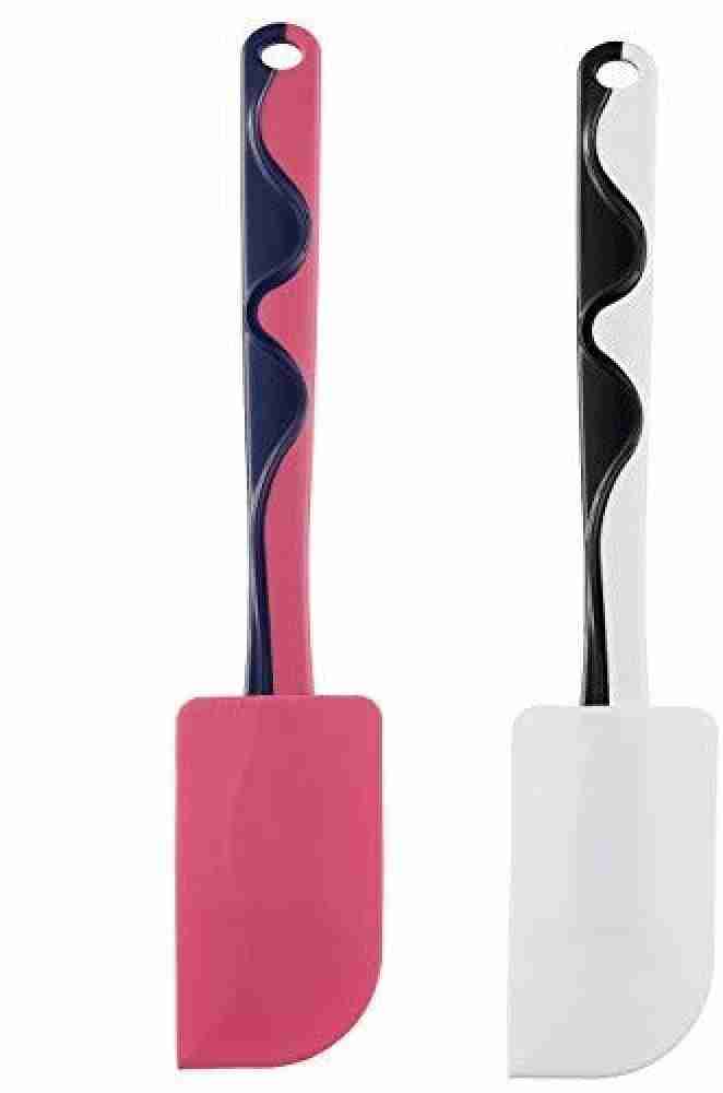 TABBERAS Spatula, set of 2, bamboo/silicone red/lilac - IKEA