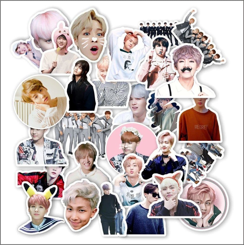 Aapki Marzi 6.35 cm BTS Sticker Decals - Pack of 29 Self Adhesive Sticker  Price in India - Buy Aapki Marzi 6.35 cm BTS Sticker Decals - Pack of 29  Self Adhesive Sticker online at