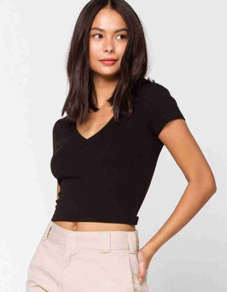 Western Darji Casual Solid Women Black Top Buy Western Darji