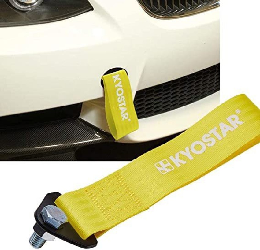CARWORLD Universal Fit High Strength Front Car Bumber Tow Hook Strap Belt  (Yellow) 0.2 m Towing Cable Price in India - Buy CARWORLD Universal Fit  High Strength Front Car Bumber Tow Hook
