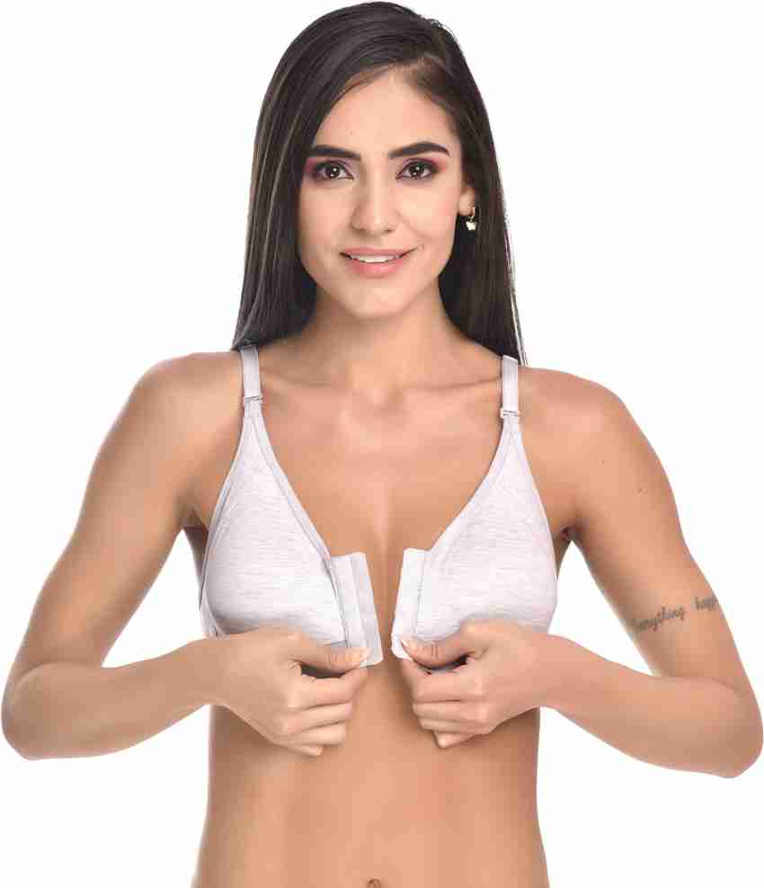 Body Liv Front Open Bra for Women with Free Transparent Straps