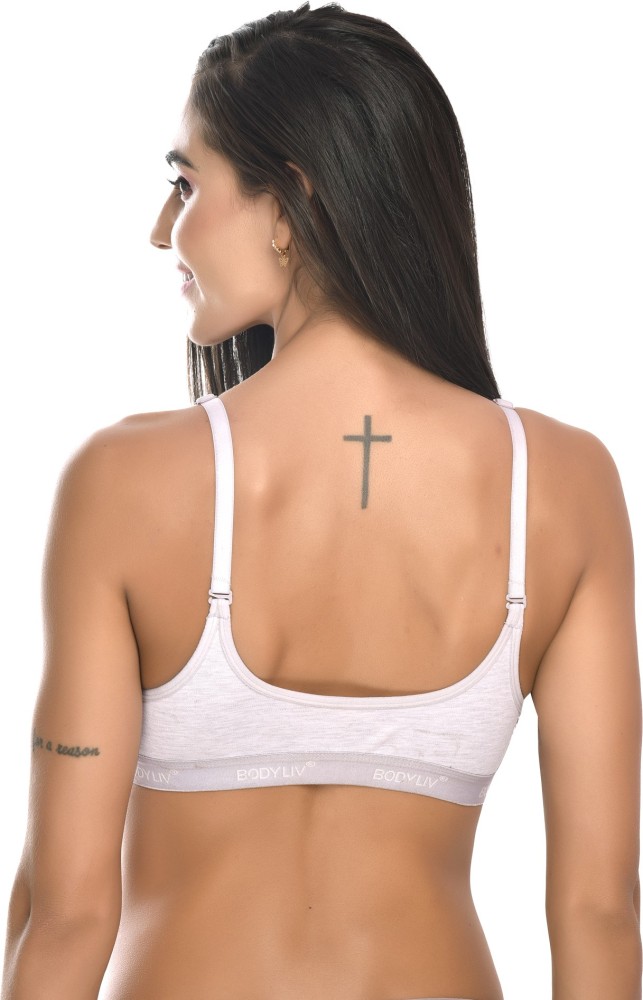 Buy Body Liv Wireless Non Padded Sports Bra with adjustable Straps (Pack of  3, 36) Online at Best Prices in India - JioMart.