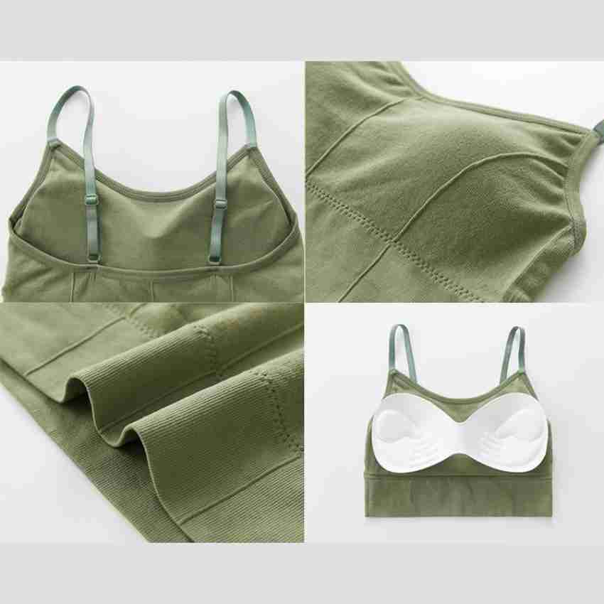 Dove Sports Bra Olive Green Size Large/XL  Athletic tank tops, Sports bra,  Olive green