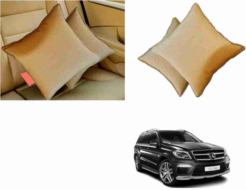 Shop Buy Beige Cotton Car Pillow Cushion for Mercedes Benz Price