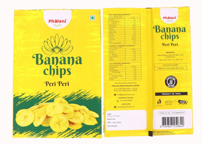 Phalani Fresh Banana Peri Chips