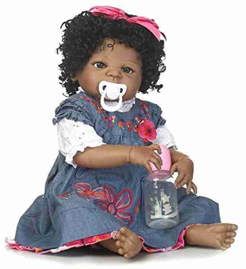 Zero Pam 20 Inch African American Reborn Baby Dolls boy and Girl