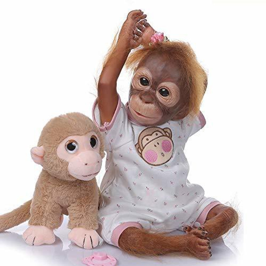 Real baby sales monkey doll