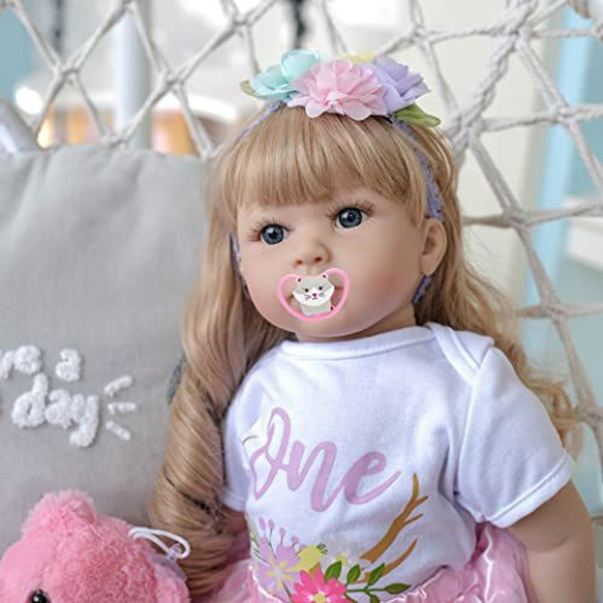 Baby doll with rainbow hair clearance