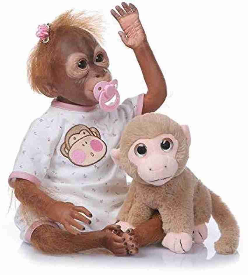 Zero Pam Real Life Reborn Doll Monkey Lifelike Animal Baby Reborn