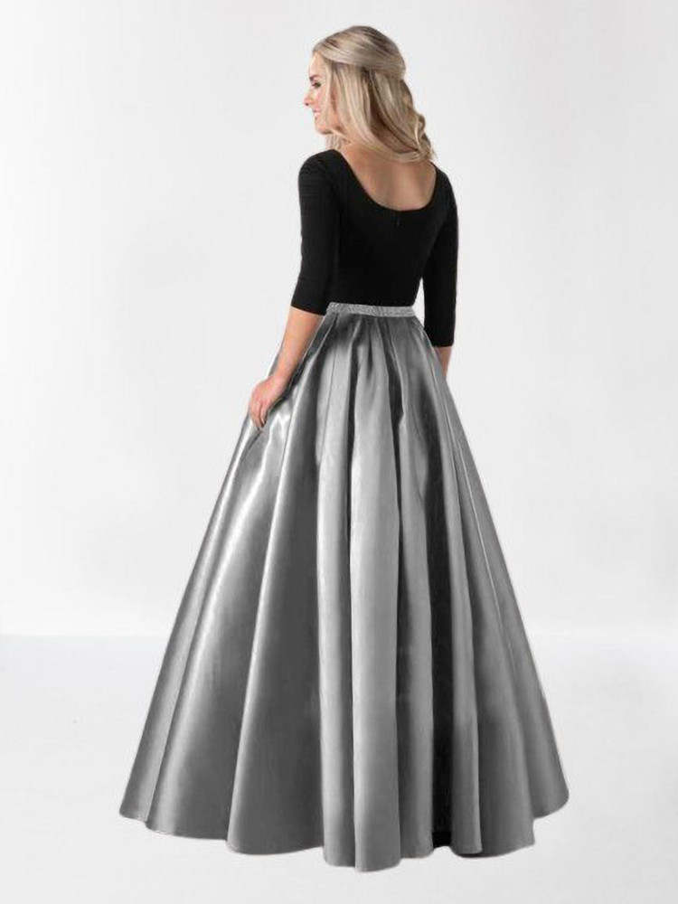 Silver ethnic skirt top