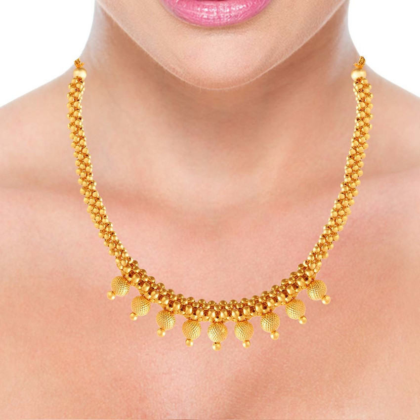 Gold necklace pc chandra top