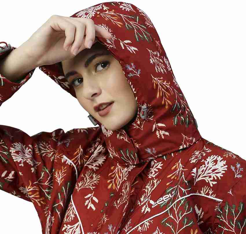 Floral print deals raincoat