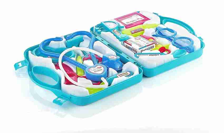Gretal Doctor Play Set with Foldable Suitcase Compact Medical