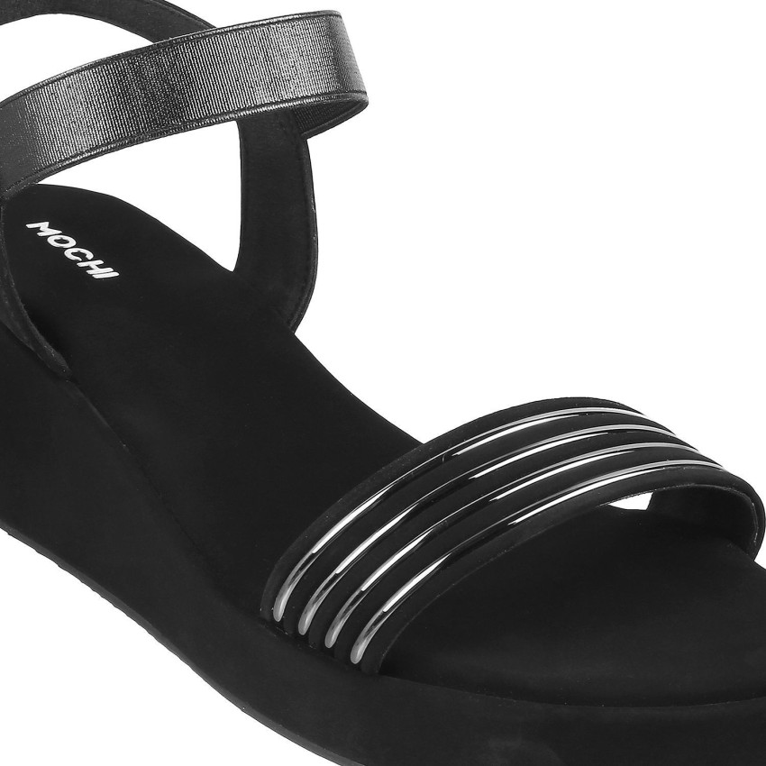 Mochi black wedges heels new arrivals