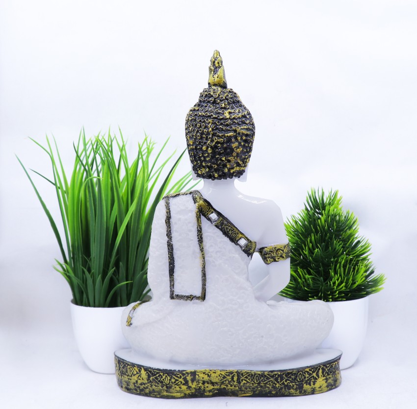 Flipkart Perfect Homes Beautiful Meditating Lord Buddha with Two Artificial  Plant Decorative Showpiece - 23 cm Price in India - Buy Flipkart Perfect  Homes Beautiful Meditating Lord Buddha with Two Artificial Plant