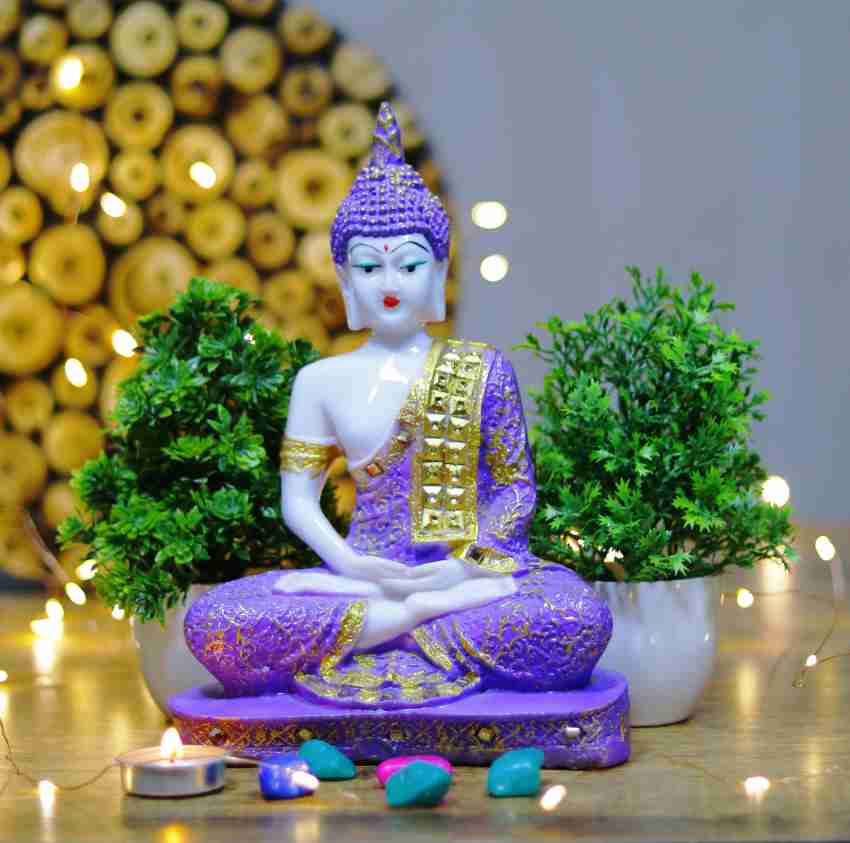 Flipkart Perfect Homes Beautiful Meditating Lord Buddha With Two