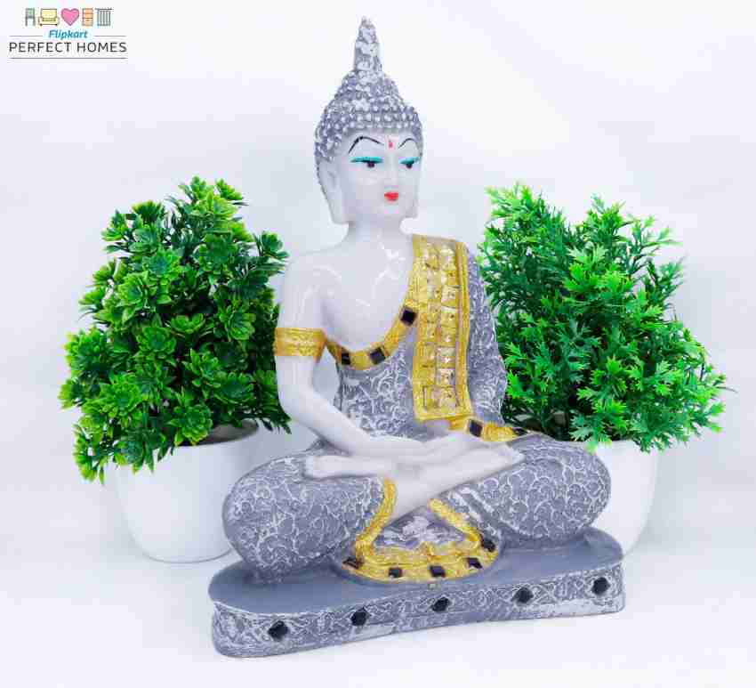 Flipkart Perfect Homes Beautiful Meditating Lord Buddha With Two