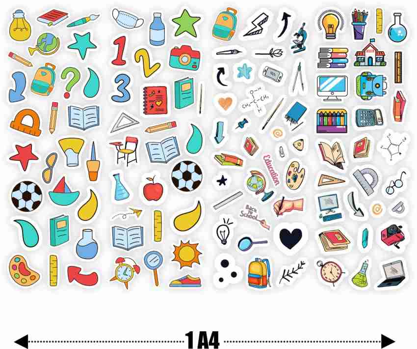 woopme 29 cm Scrapbook Stickers Set For Journal, Diary Self