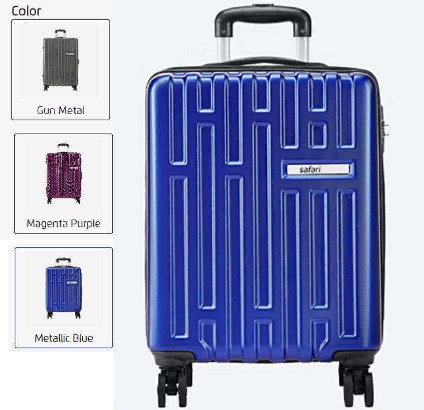 Silver,purple Polycarbonate Hard Luggage Trolley Bag 55 Cm, 65 Cm, 75 Cm
