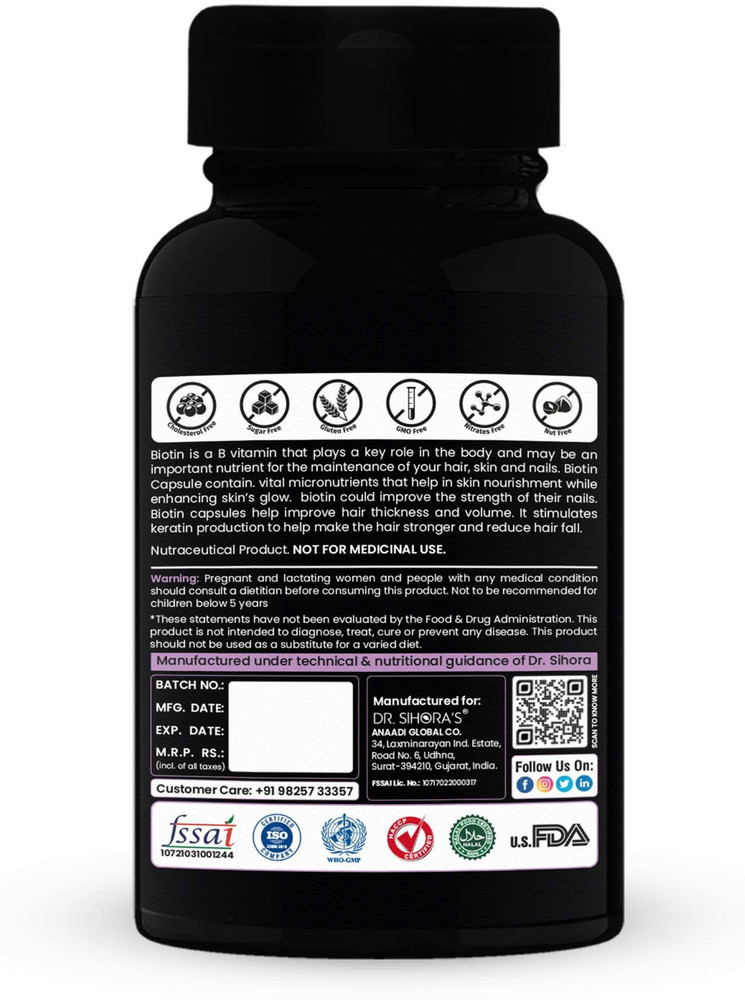 NutraFirst Biotin Capsules For Hair Growth  Glowing Skin Price in India   Buy NutraFirst Biotin Capsules For Hair Growth  Glowing Skin online at  Flipkartcom